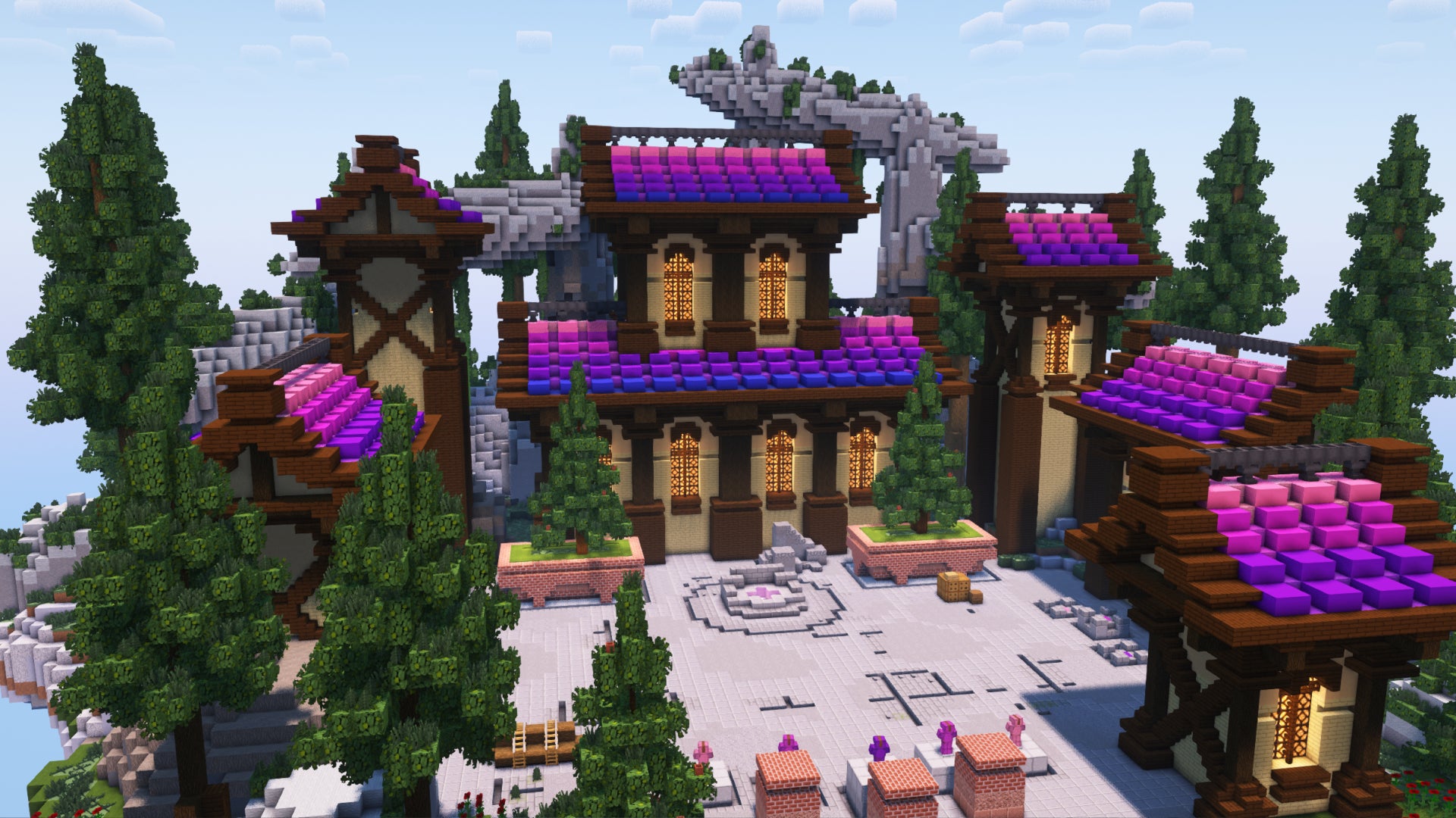 Colorful Ruined Arch