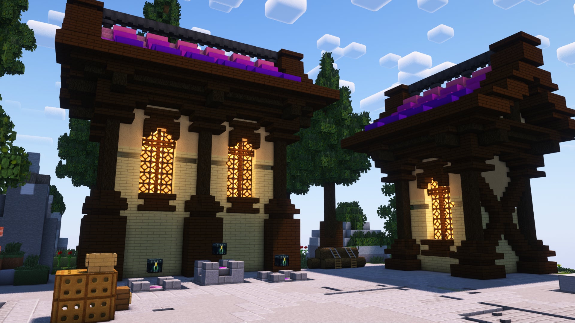 Colorful Ruined Arch