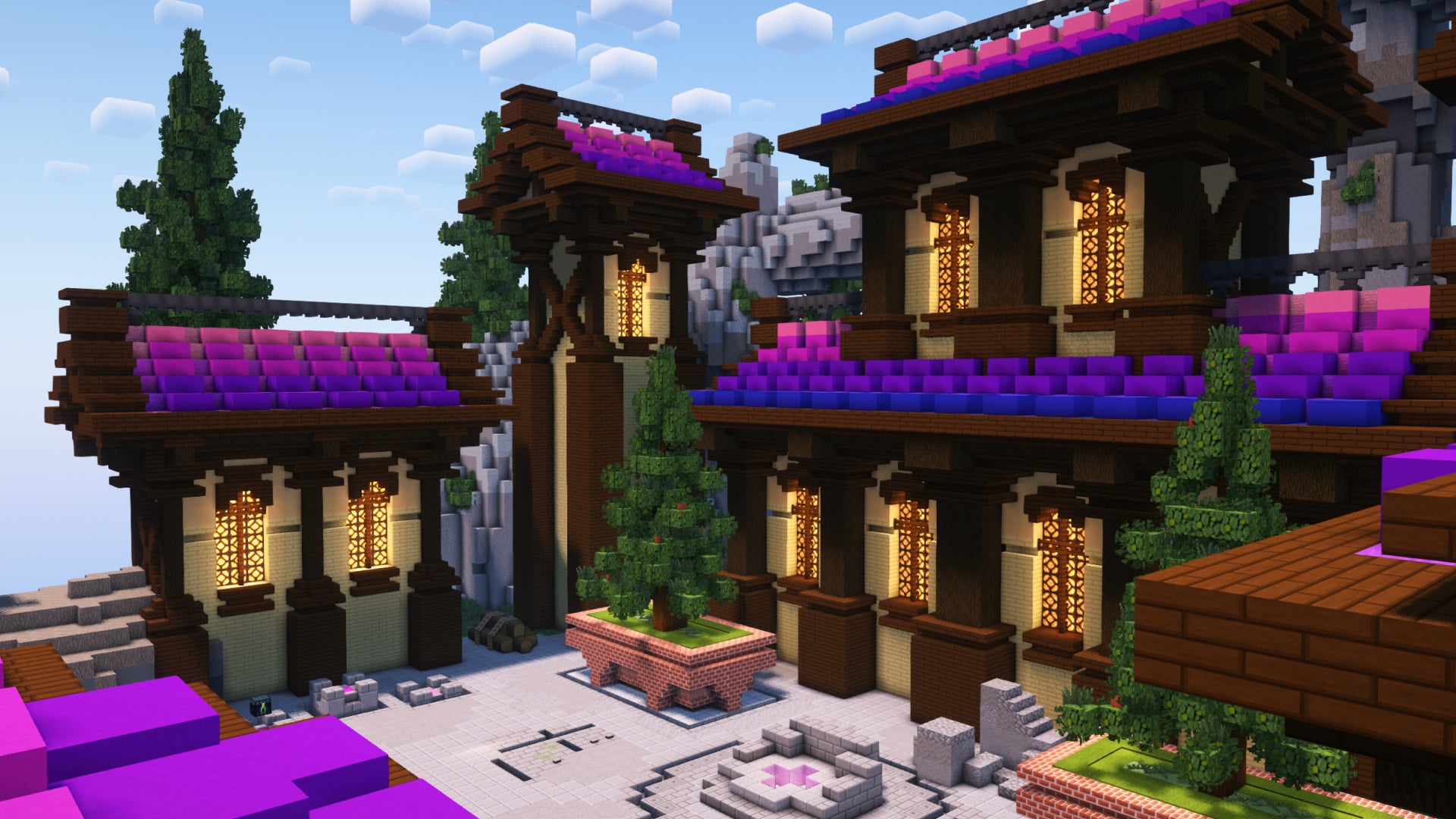 Colorful Ruined Arch