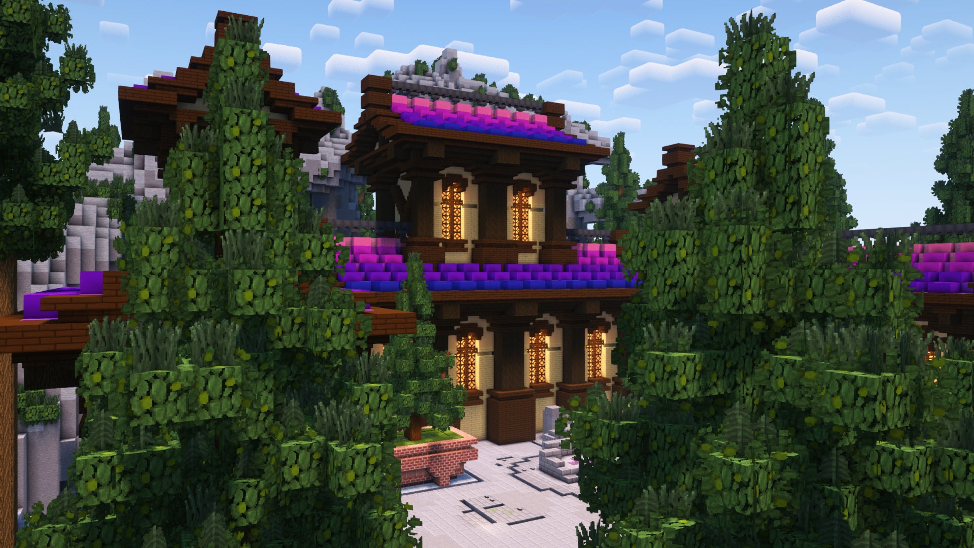 Colorful Ruined Arch