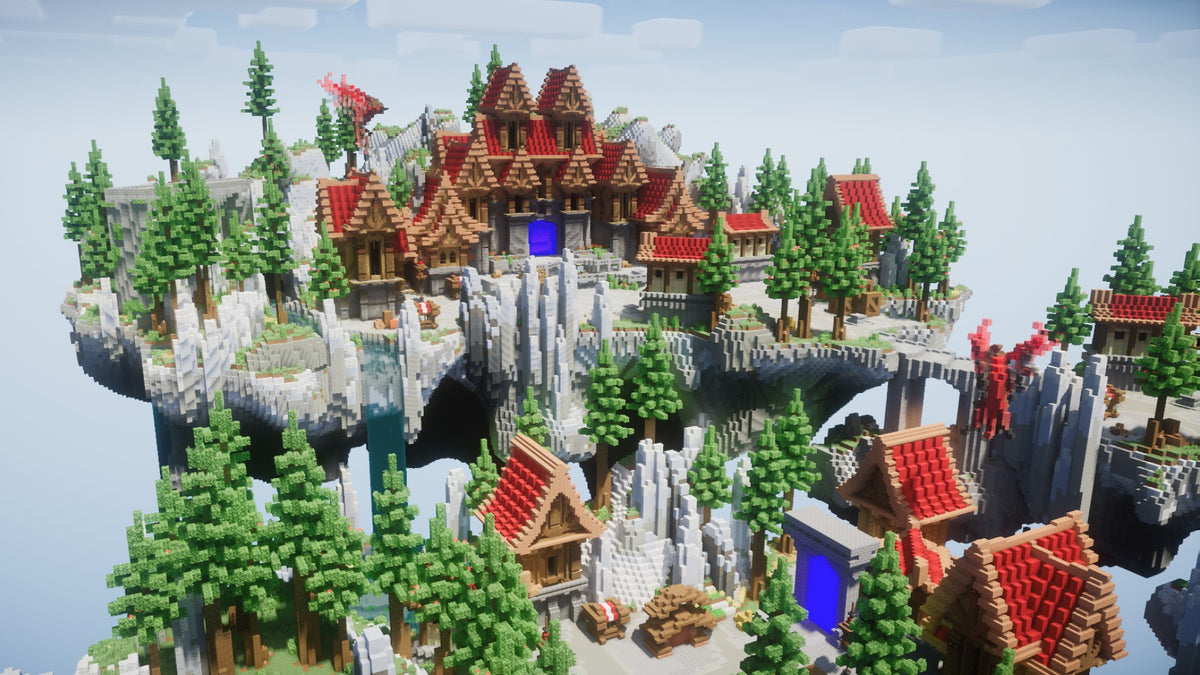 Amazing Minecraft Spawn Minecraft Spawn : Crimson Village – OriginBuilds