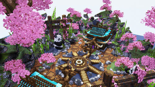 Minecraft Japanese Lobby - Japan Heaven - Samurai Server Spawn Map ...